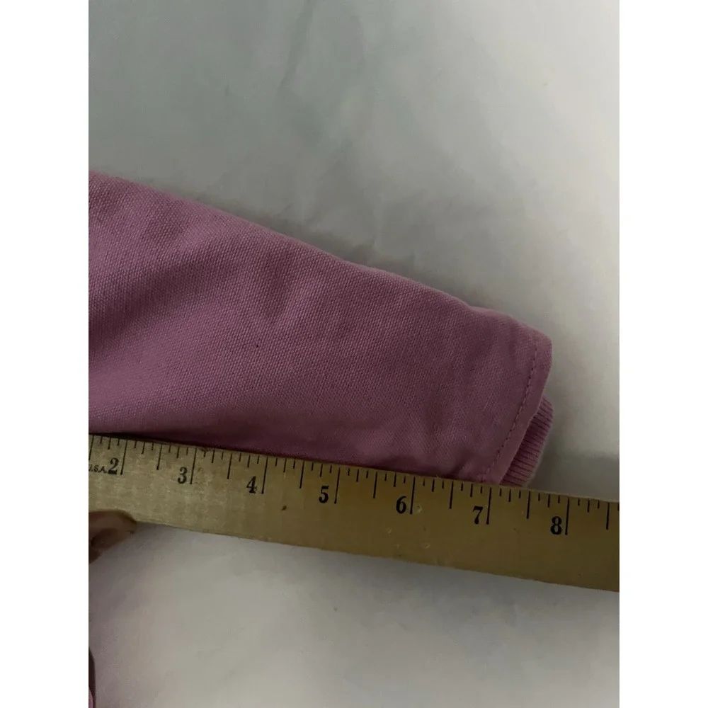 Carhartt Sherpa Lined Jacket Girl's Size 18M Pink Full Zip Hooded